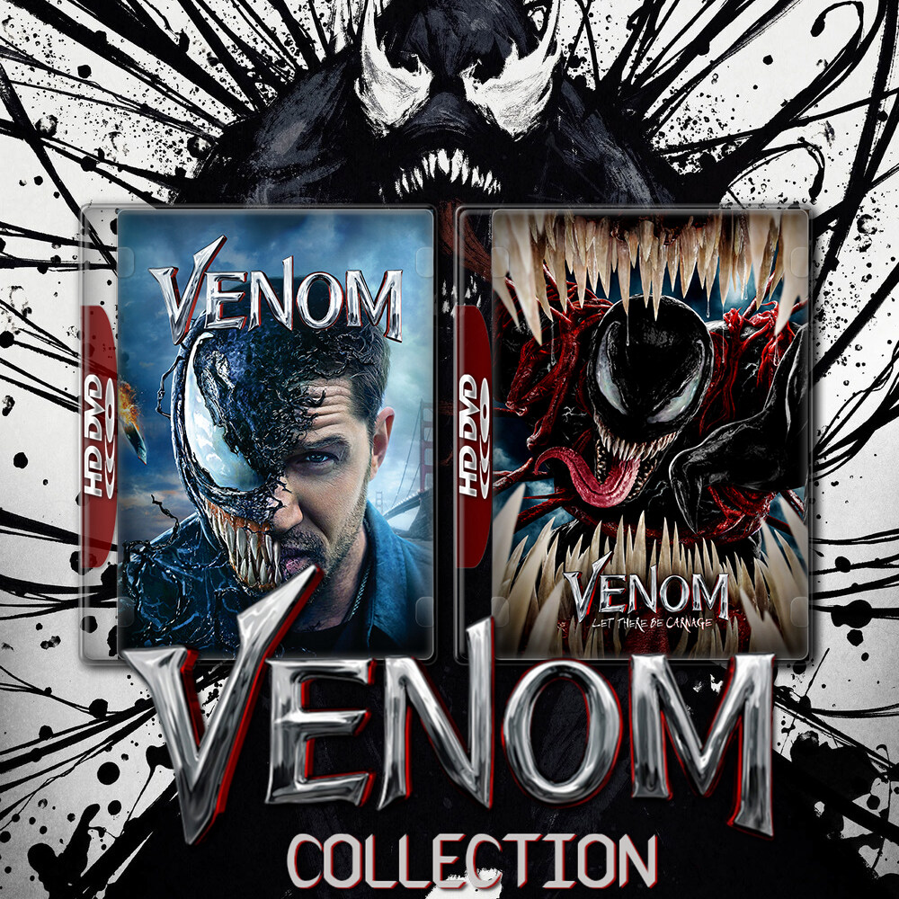 Venom เวน่อม ศึกอสูรแดงเดือด ภาค 1-2 (2018/2021) DVD หนัง มาสเตอร์ พากย์ไทย