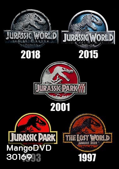 Jurassic Park 1-2-3 and Jurassic World 1-2 รวม 5 แผ่น - มาสเตอร์
