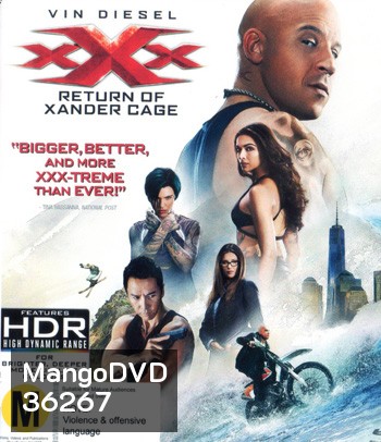 4K - xXx: Return of Xander Cage (2017) xXx ทลายแผนยึดโลก - แผ่นหนัง 4K UHD