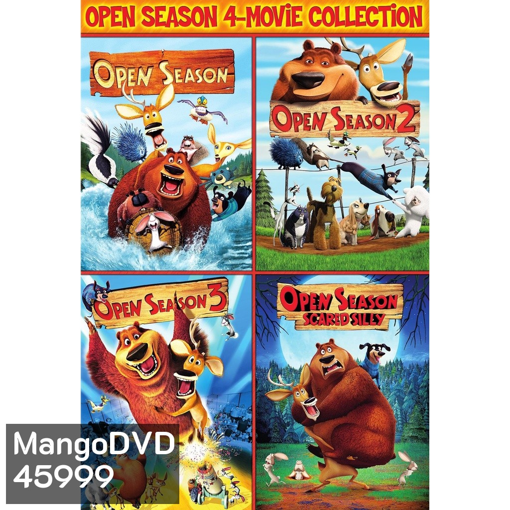 OPEN SEASON คู่ซ่าส์ป่าระเบิด ภาค 1-4 DVD Master พากย์ไทย