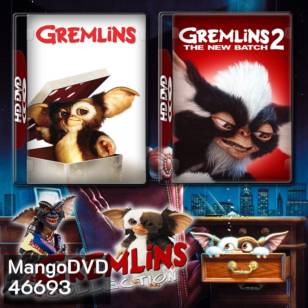 Gremlins เกรมลินส์ ปีศาจซน 1-2 DVD หนัง มาสเตอร์ พากย์ไทย