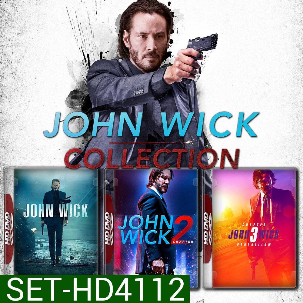 John Wick จอห์นวิค แรงกว่านรก ภาค 1-3 DVD หนังใหม่ มาสเตอร์ พากย์ไทย