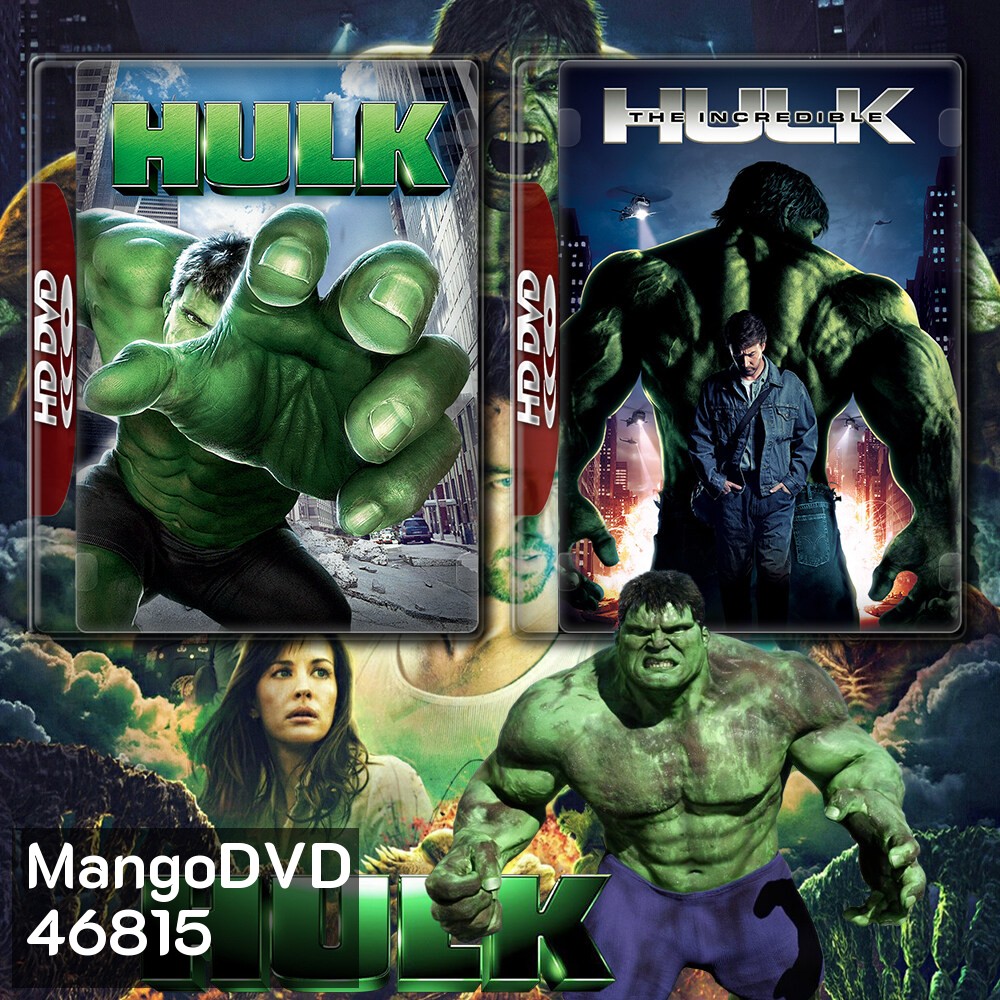 Hulk เดอะฮัค มนุษย์ยักษ์จอมพลัง ครบภาค 1-2 DVD Master พากย์ไทย