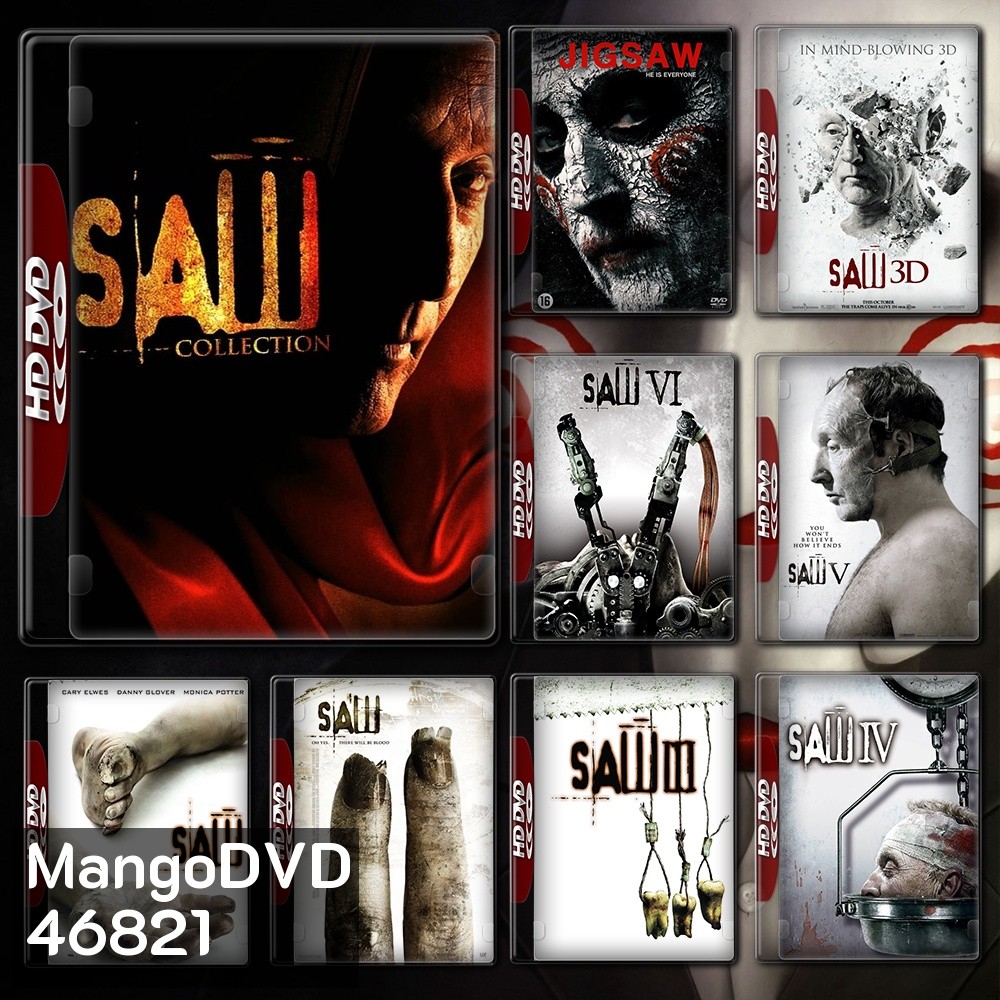 SAW เกมตัดต่อตาย ภาค 1-8 DVD Master พากย์ไทย