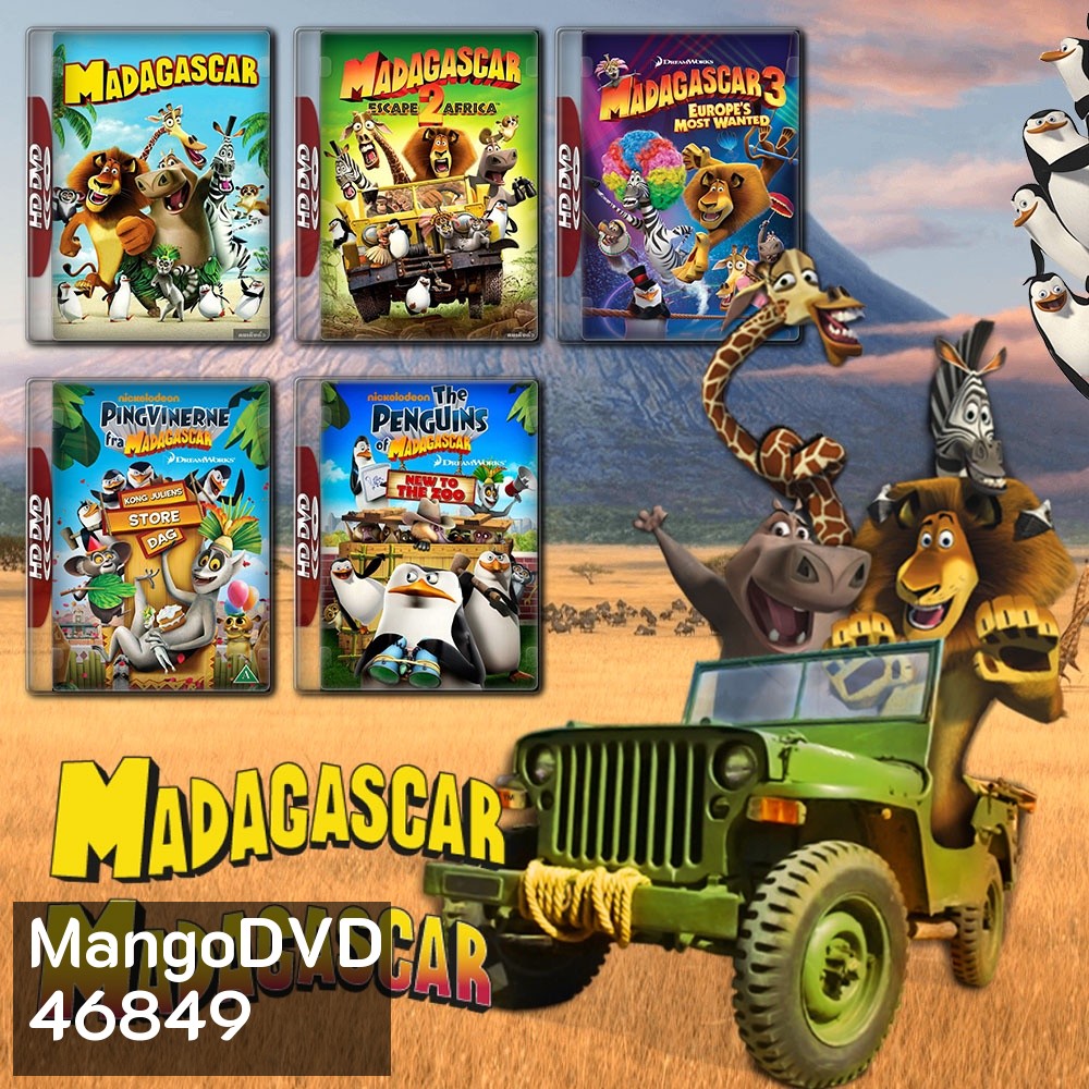 MADAGASCAR ครบทุกภาค DVD Master พากย์ไทย