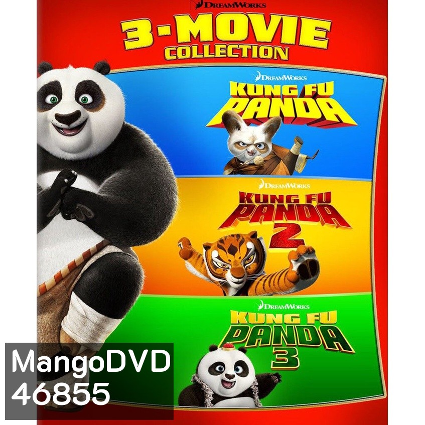 KUNG FU PANDA กังฟูแพนด้า จอมยุทธ์พลิกล็อค ช็อคยุทธภพ ภาค 1-3 DVD Master พากย์ไทย