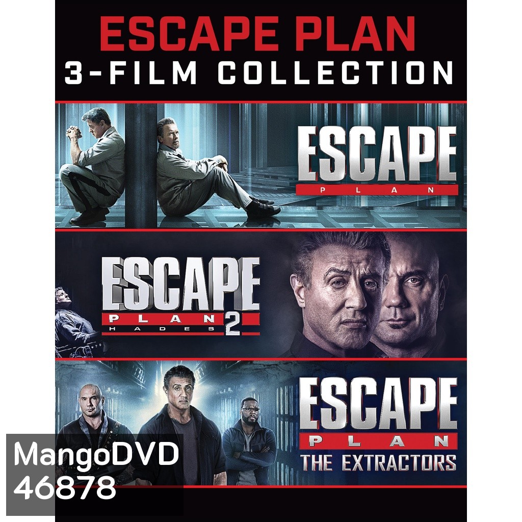 Escape Plan เอสเคป แพลน แหกคุกมหาประลัย ภาค 1-3 DVD Master พากย์ไทย
