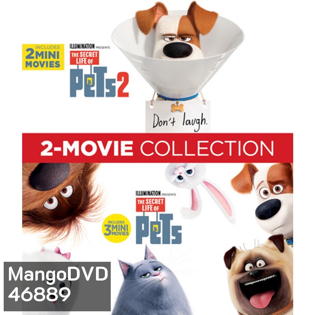 The secret life of pets เรื่องลับแก๊งขนฟู ภาค 1-2 DVD Master พากย์ไทย