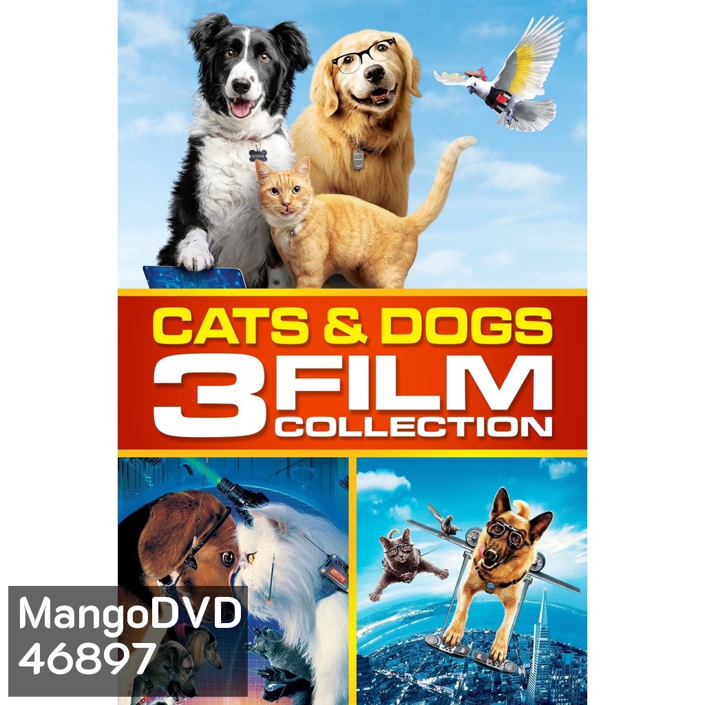 CATS and DOGS แคทส์ แอนด์ ด็อกส์ สงครามพยัคฆ์ร้ายขนปุย ภาค 1-3 DVD Master