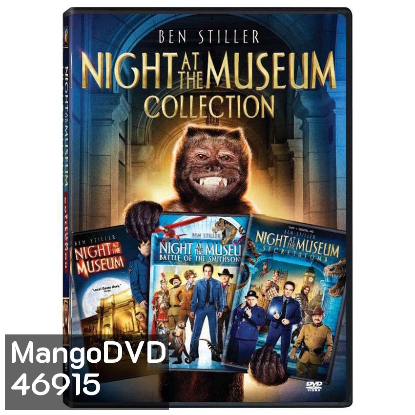 Night At The Museum ไนท์ แอท เดอะ มิวเซียม ภาค 1-3 DVD Master พากย์ไทย