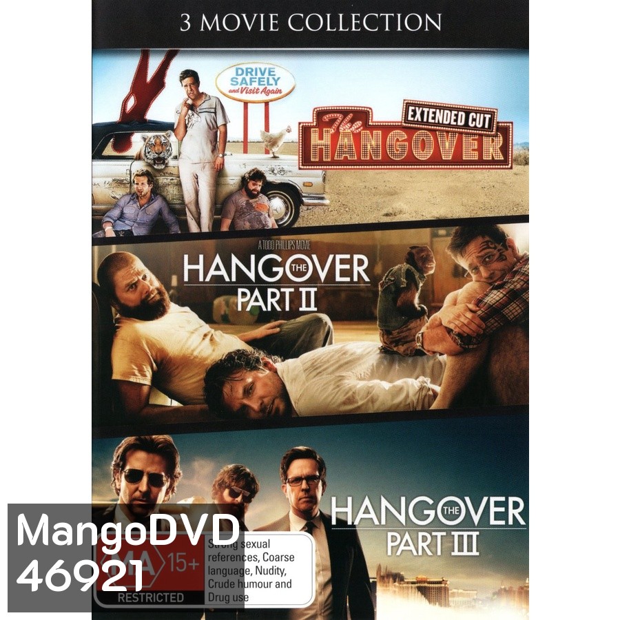 The Hangover เดอะ แฮงค์โอเวอร์ ภาค 1-3 DVD Master พากย์ไทย