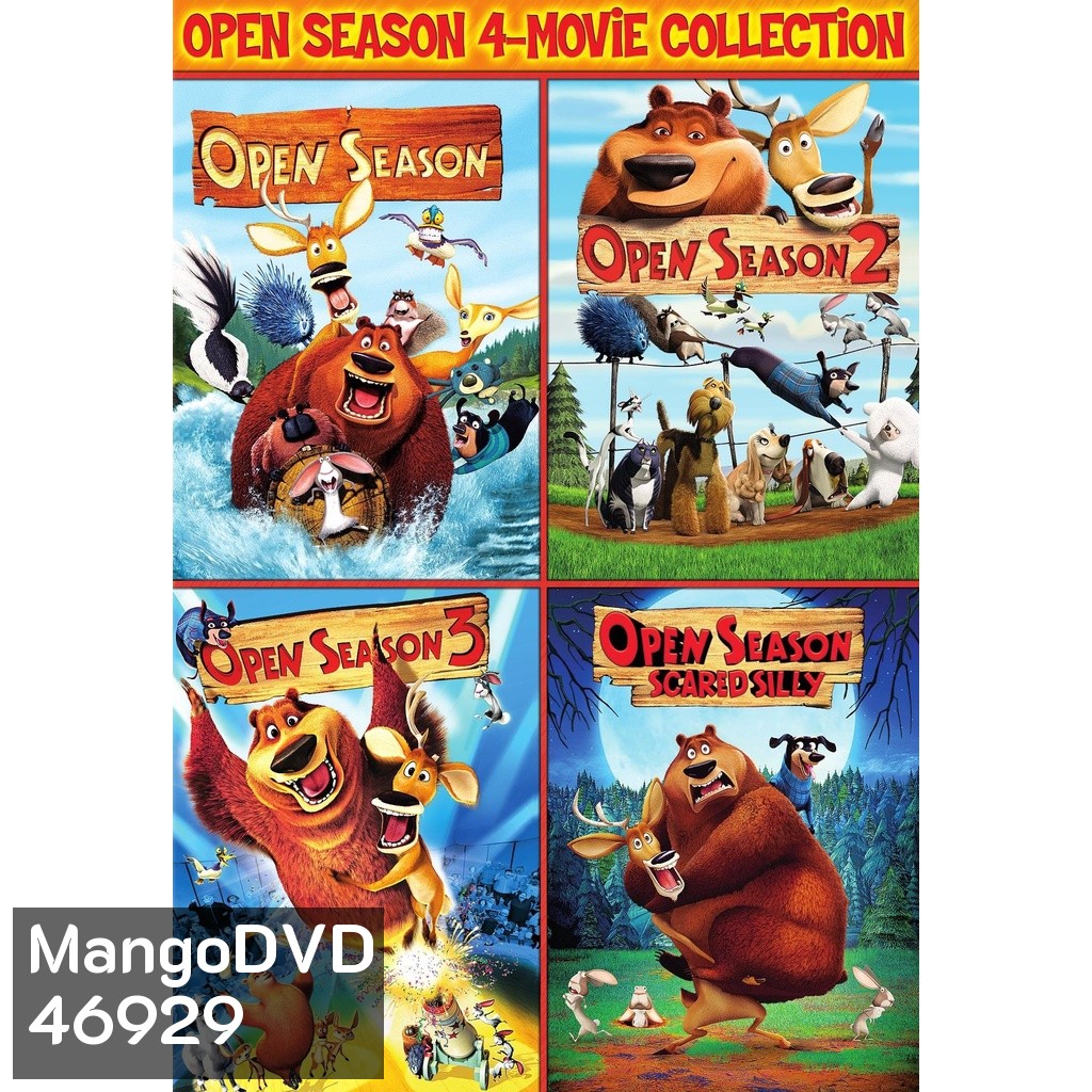 OPEN SEASON คู่ซ่าส์ป่าระเบิด ภาค 1-4 DVD Master พากย์ไทย