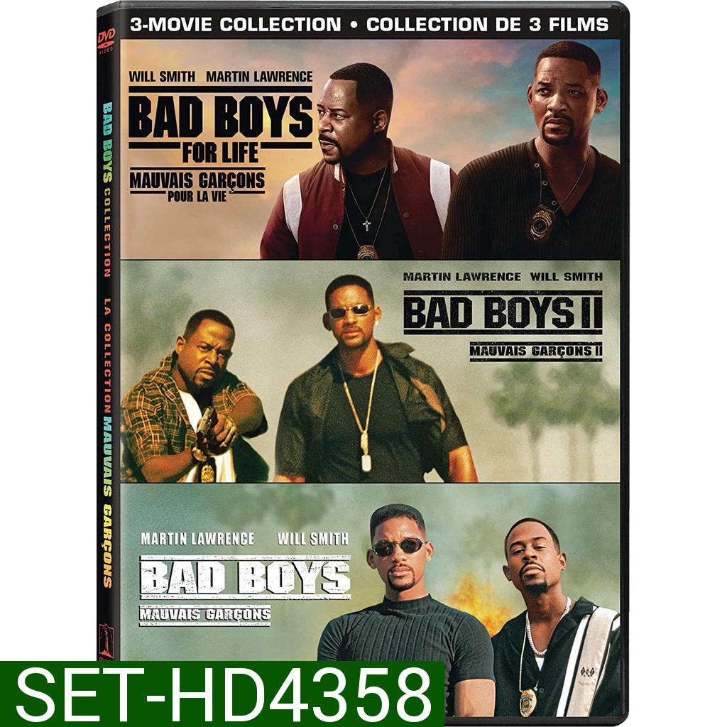 BAD BOYS แบดบอยส์ คู่หูขวางนรก ภาค 1-3 DVD Master พากย์ไทย