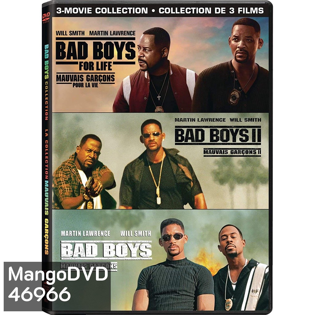 BAD BOYS แบดบอยส์ คู่หูขวางนรก ภาค 1-3 DVD Master พากย์ไทย