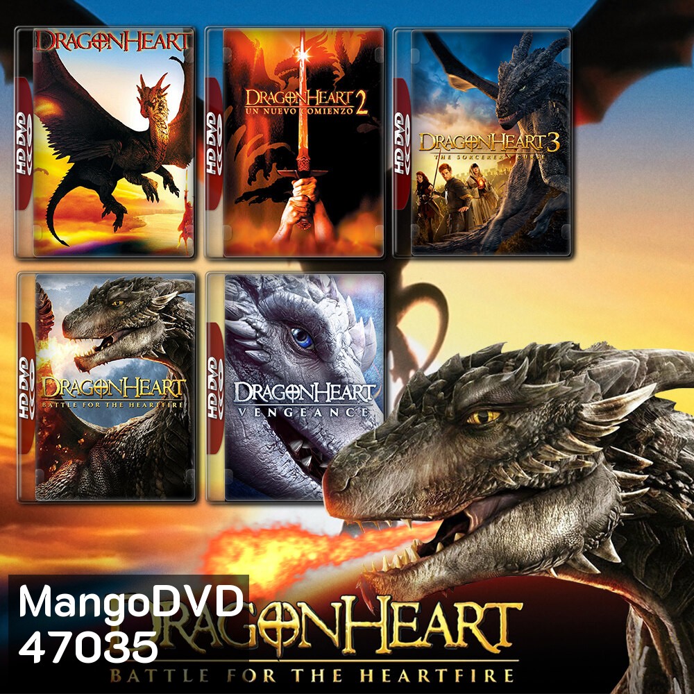 Dragonheart มังกรไฟหัวใจเขย่าโลก ภาค 1-5 Bluray หนัง มาสเตอร์ พากย์ไทย
