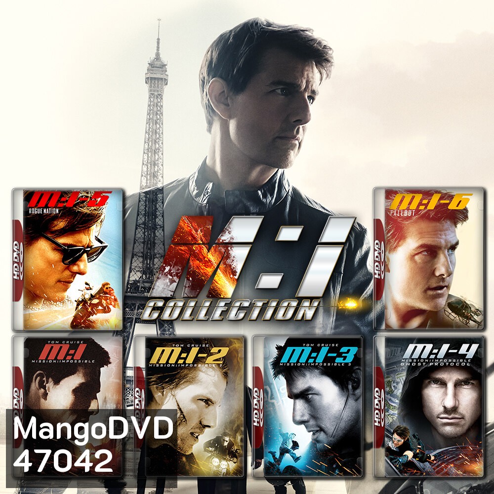 Mission Impossible มิชชั่นอิมพอสซิเบิ้ล ภาค 1-6 Bluray หนัง มาสเตอร์ พากย์ไทย