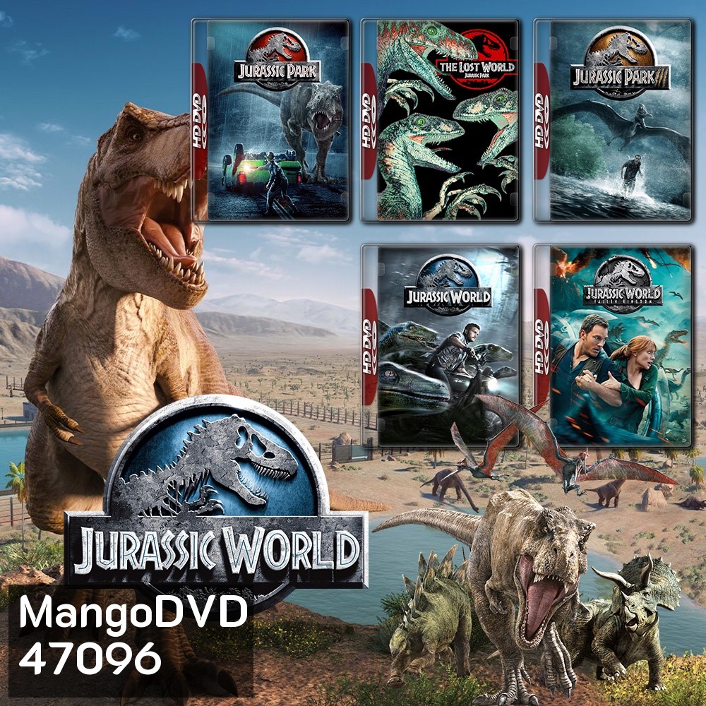 Jurassic Park 1-2-3 and Jurassic World 1-3 Bluray Master พากย์ไทย