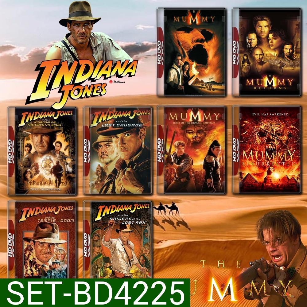 Indiana Jones ภาค 1-4 + Mummy ภาค 1-4 Bluray Master พากย์ไทย