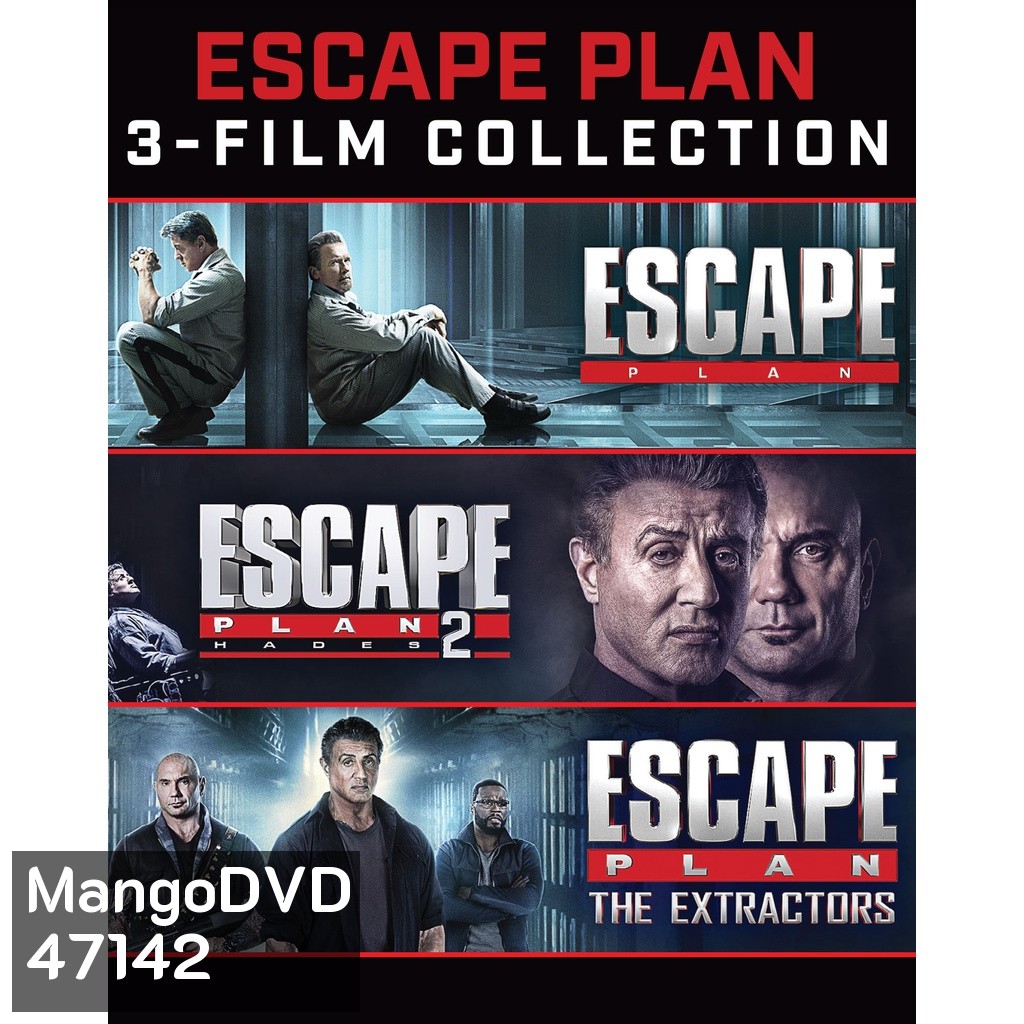 Escape Plan เอสเคป แพลน แหกคุกมหาประลัย ภาค 1-3 Bluray Master พากย์ไทย