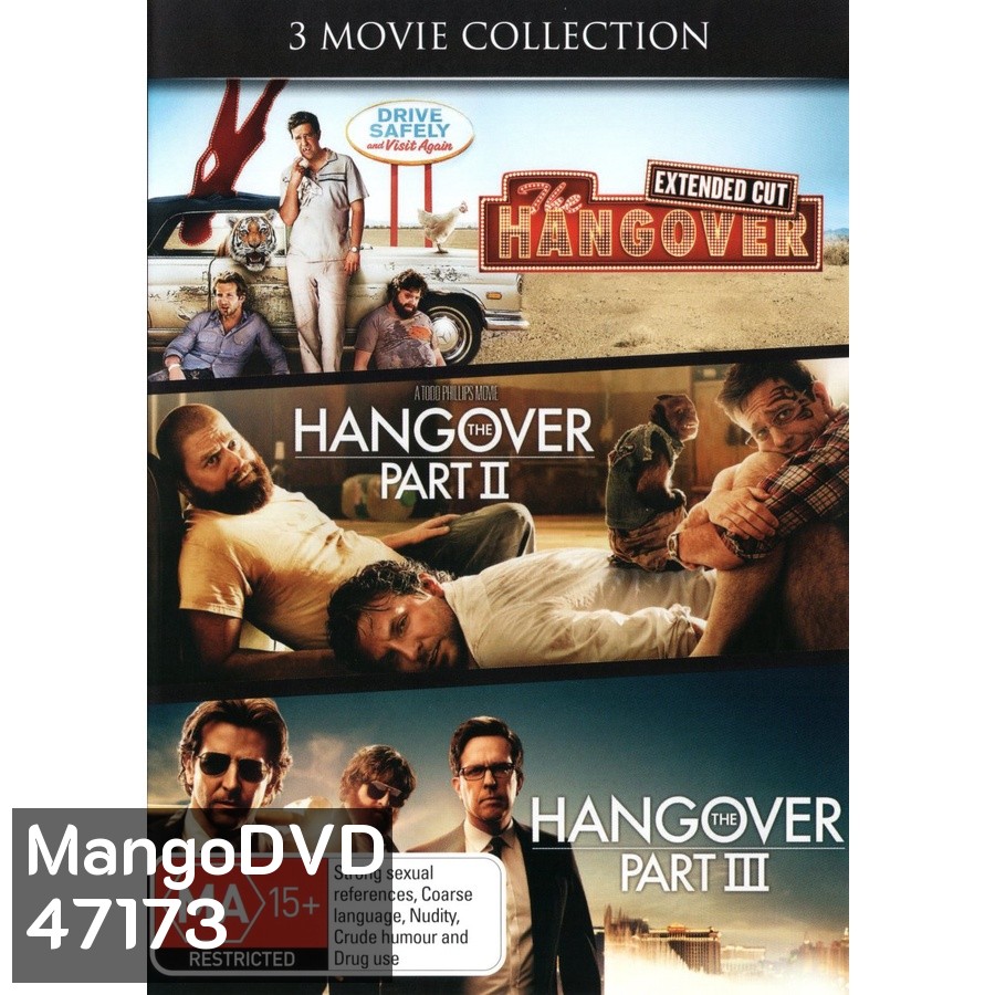 The Hangover เดอะ แฮงค์โอเวอร์ ภาค 1-3 Bluray Master พากย์ไทย