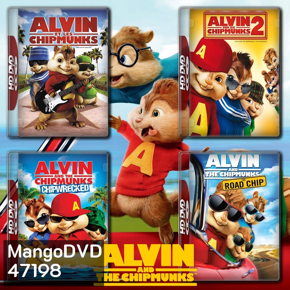 ALVIN AND THE CHIPMUNKS แอลวินกับสหายชิพมังค์จอมซน ภาค 1-4 Bluray Master พากย์ไทย
