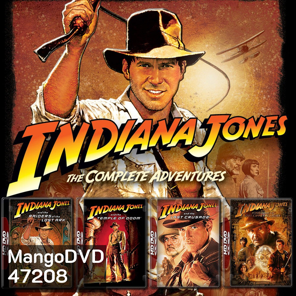 Indiana Jones อินเดียน่า โจนส์ ภาค 1-5 4K หนัง มาสเตอร์ เสียง ENG ซับไทย