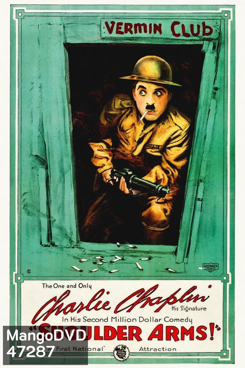 Shoulder Arms (1918) กองพันทหารราบ (ชาลี แชปลิน)