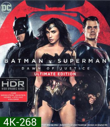 4K - Batman v Superman: Dawn of Justice (2016) แบทแมน ปะทะ ซูเปอร์แมน แสงอรุณแห่งยุติธรรม {เสียงไทยออกเป็นบางช่วง} - แผ่นหนัง 4K UHD