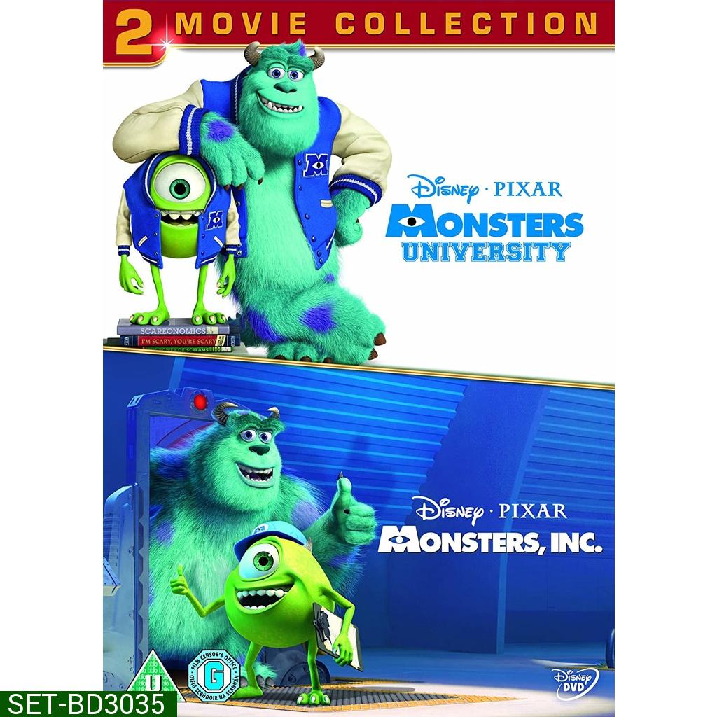 Bluray Monsters Inc มอนส์เตอร์อิงค์ ภาค 1-2