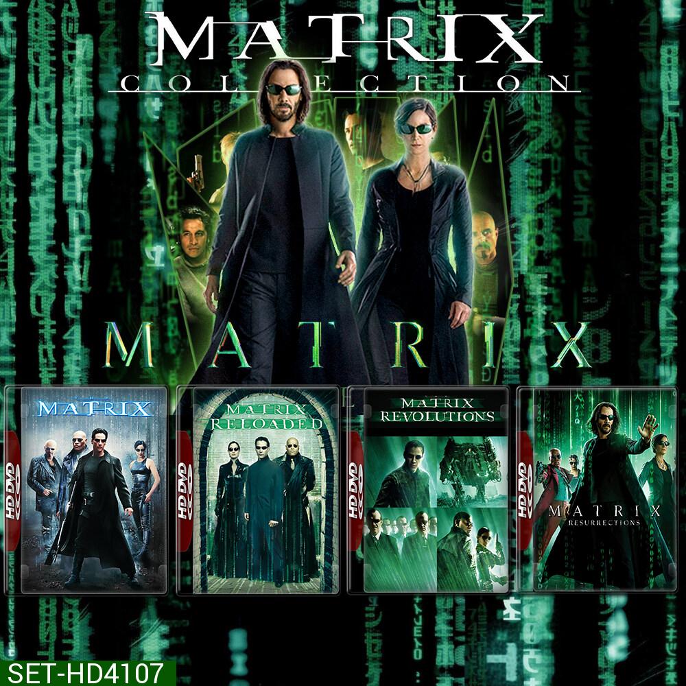 The Matrix เดอะ เมทริคซ์ 1-4 DVD หนังใหม่ มาสเตอร์ พากย์ไทย