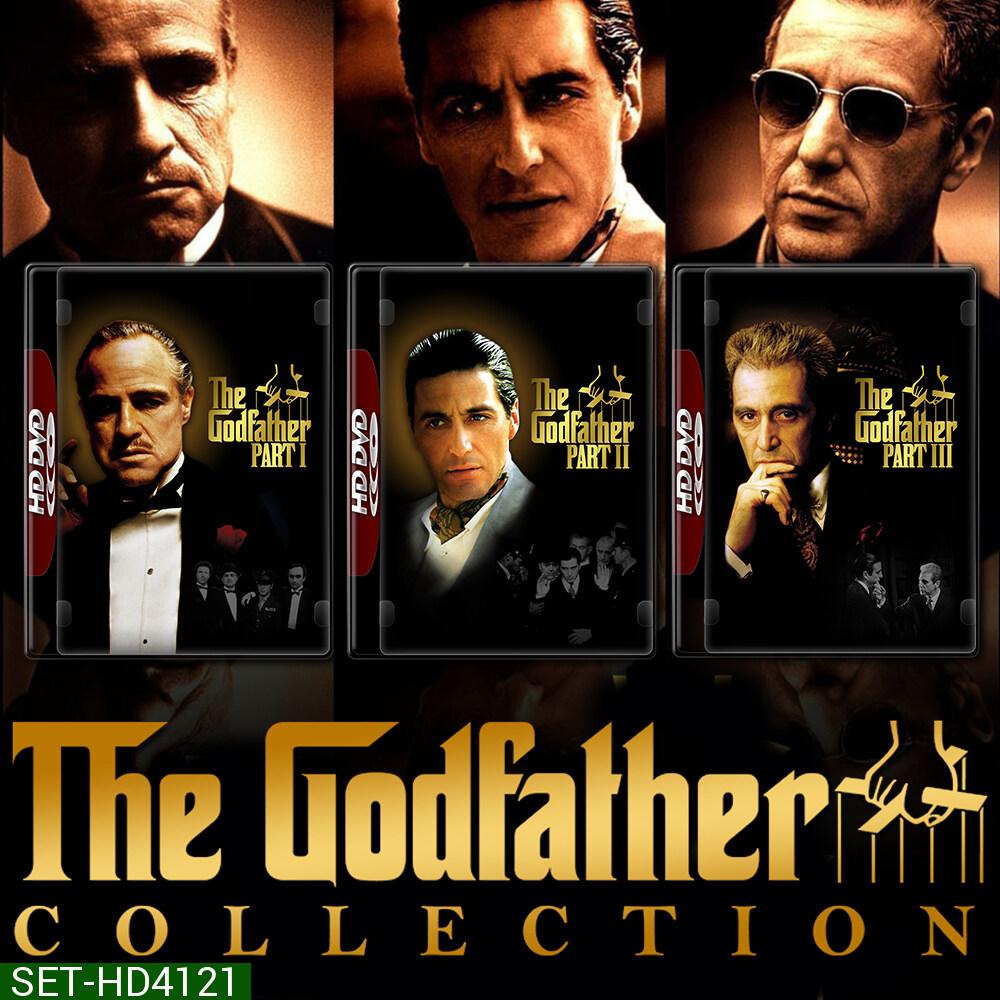 The Godfather เดอะ ก็อดฟาเธอร์ ภาค 1-3 DVD หนัง มาสเตอร์ พากย์ไทย