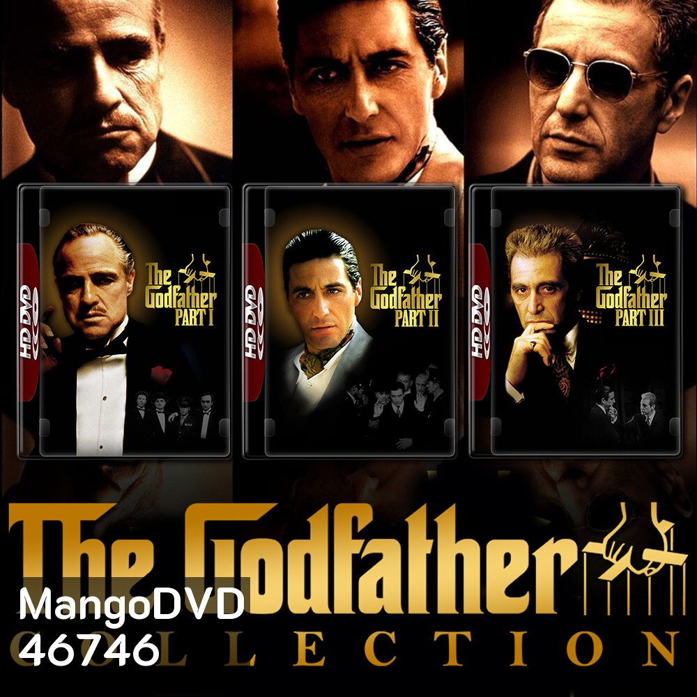 The Godfather เดอะ ก็อดฟาเธอร์ ภาค 1-3 DVD หนัง มาสเตอร์ พากย์ไทย
