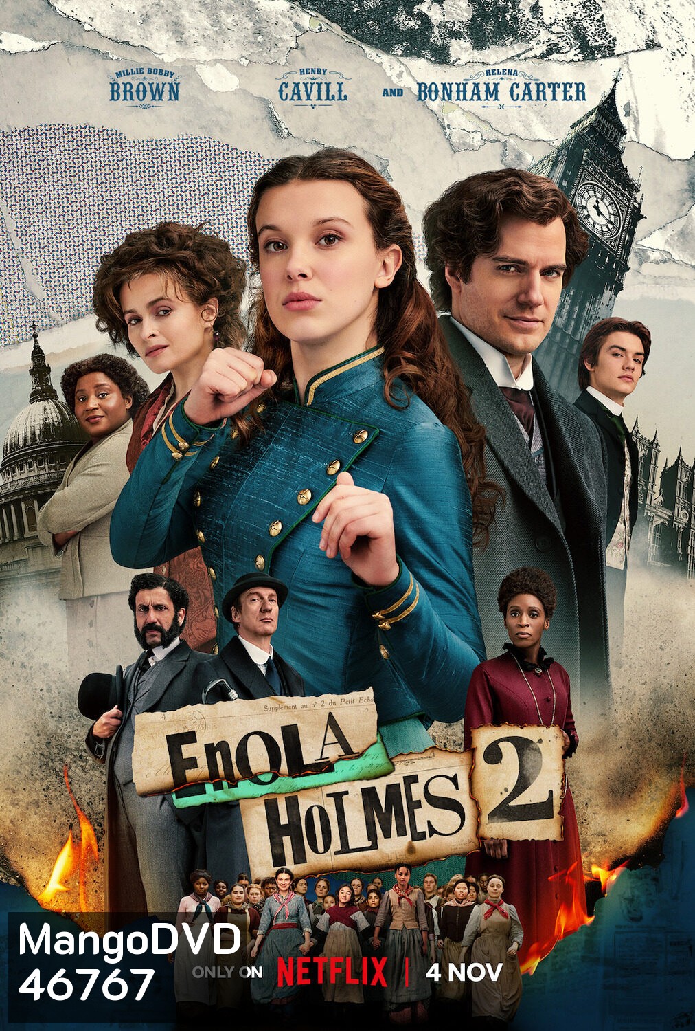 Enola Holmes เอโนลา โฮล์มส์ (2020-2022) DVD หนัง มาสเตอร์ พากย์ไทย