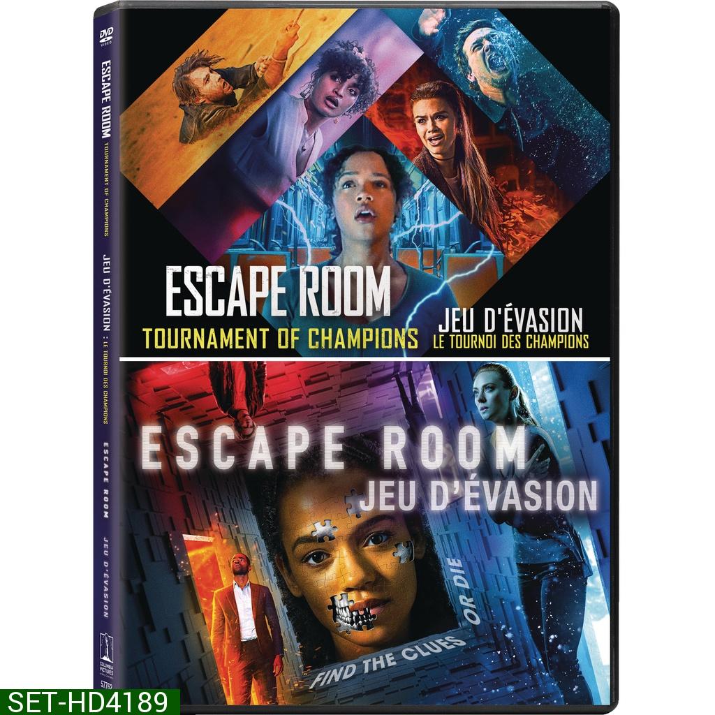 Escape Room 1-2 Collection กักห้อง เกมโหด 1-2 DVD