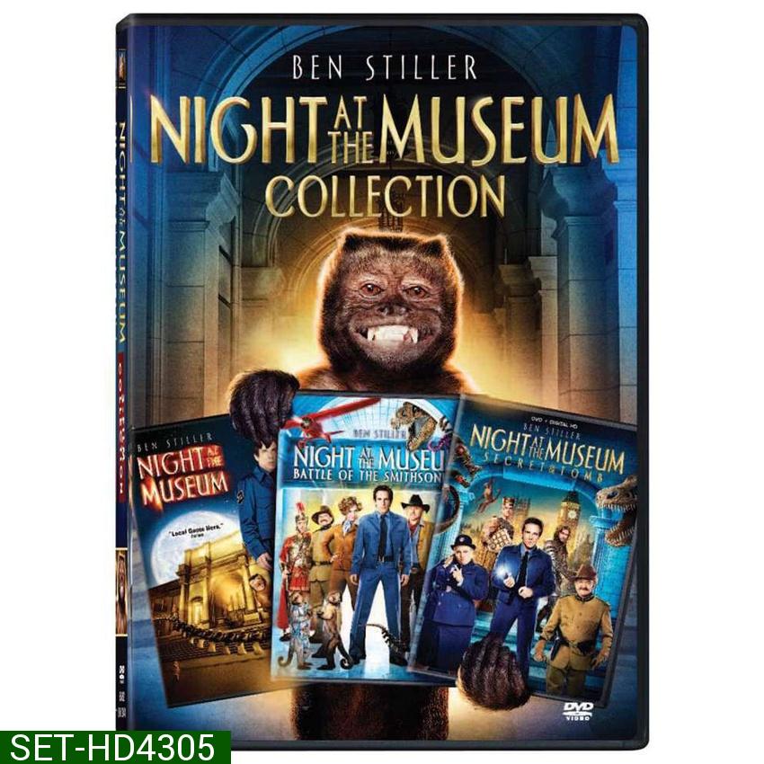 Night At The Museum ไนท์ แอท เดอะ มิวเซียม ภาค 1-3 DVD Master พากย์ไทย