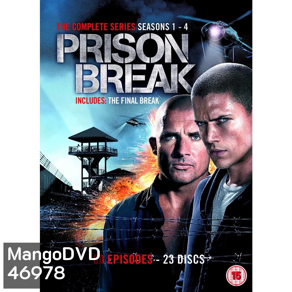 PRISON BREAK แผนลับแหกคุกนรก SEASON 1-5 +1ภาคพิเศษ DVD Master พากย์ไทย