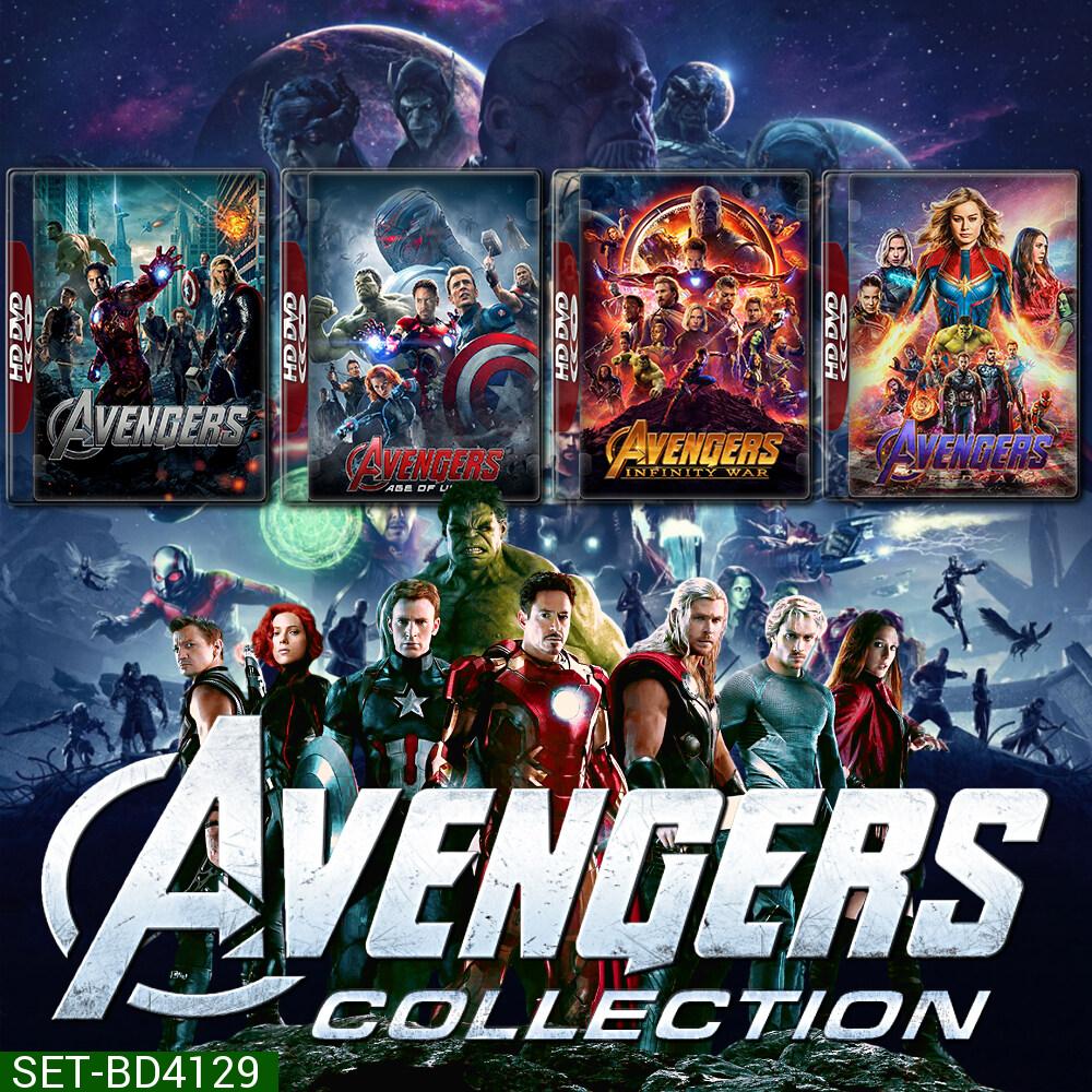 The Avengers ดิ อเวนเจอร์ส ภาค 1-4 Bluray หนัง มาสเตอร์ พากย์ไทย