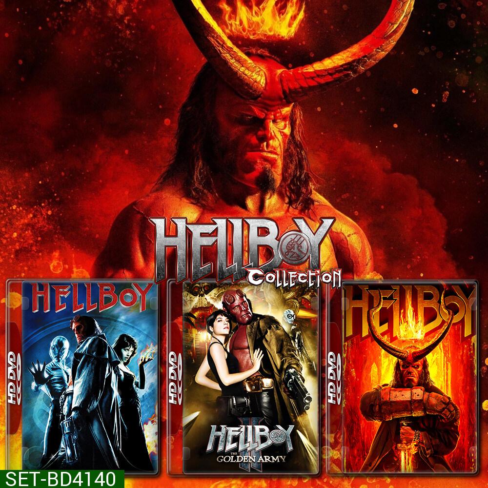 Hellboy เฮลล์บอย ฮีโร่พันธุ์นรก ภาค 1-3 Bluray หนัง มาสเตอร์ พากย์ไทย