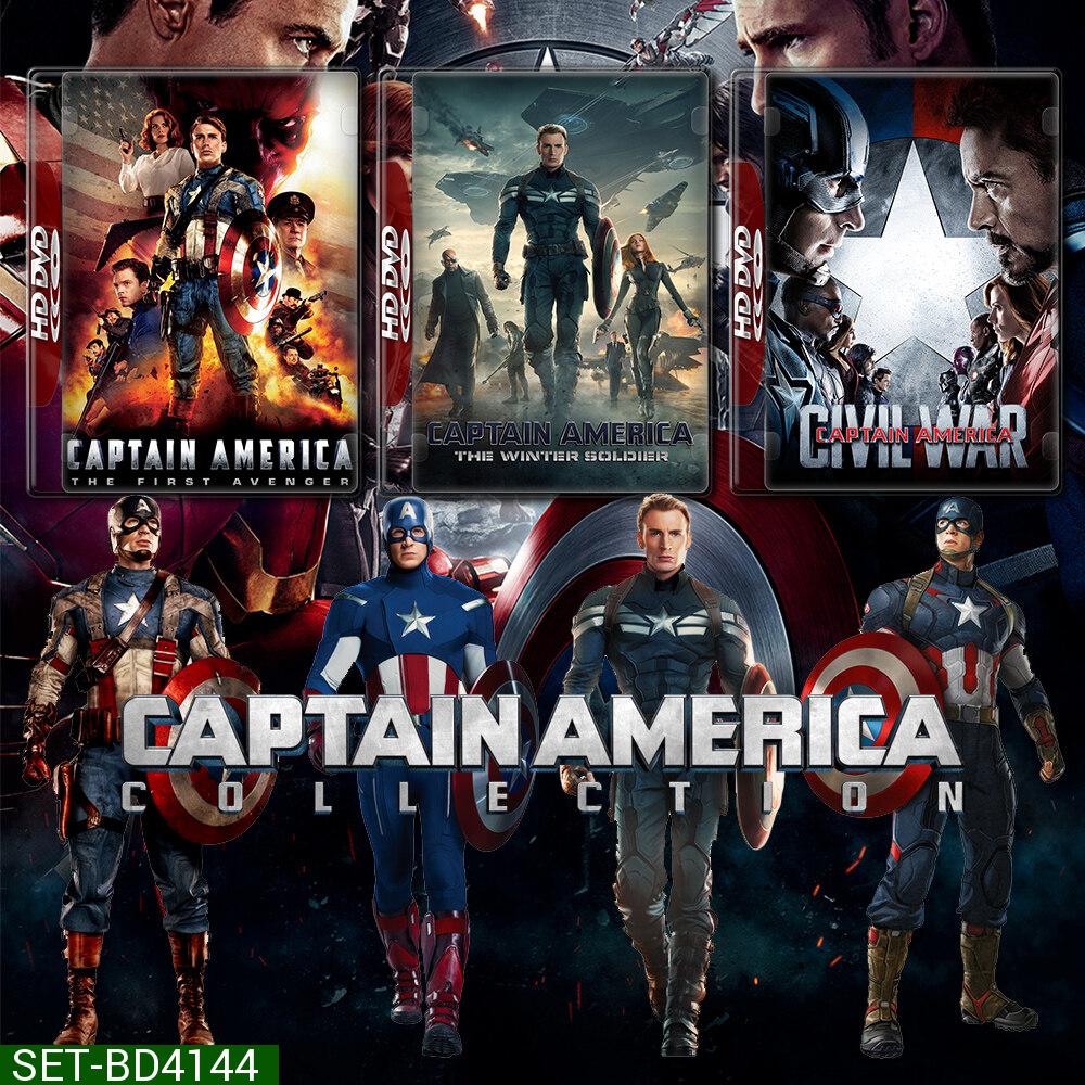 Captain America กัปตัน อเมริกา ภาค 1-3 Bluray หนัง มาสเตอร์ พากย์ไทย