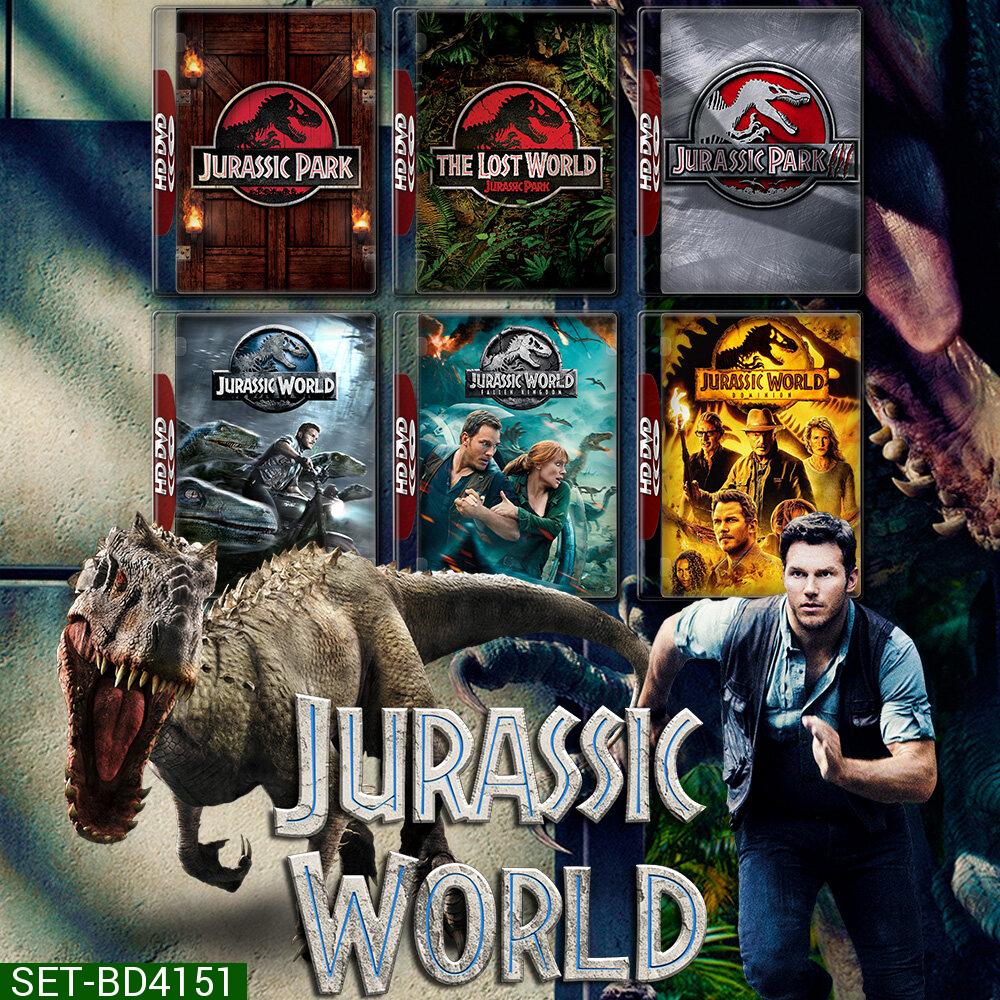 Jurassic park จูราสสิค ปาร์ค ภาค 1-3 + Jurassic World จูราสสิค เวิลด์ ภาค 1-3 รวม 6 ภาค Bluray Master พากย์ไทย