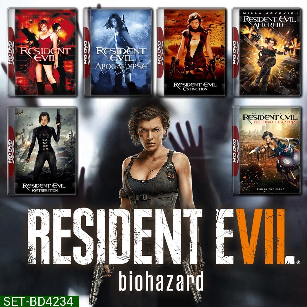 Resident Evil ผีชีวะ ครบ ภาค 1-6 Bluray Master พากย์ไทย