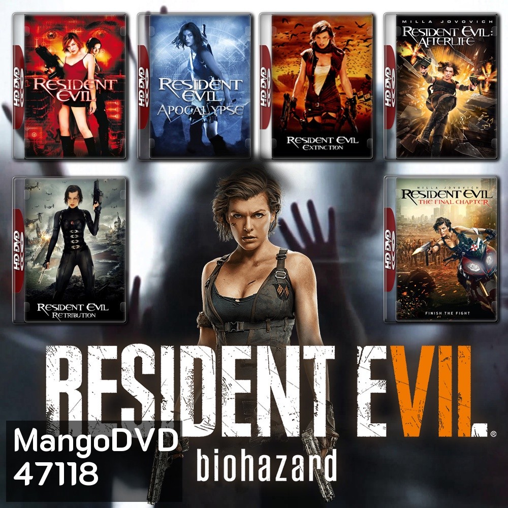 Resident Evil ผีชีวะ ครบ ภาค 1-6 Bluray Master พากย์ไทย