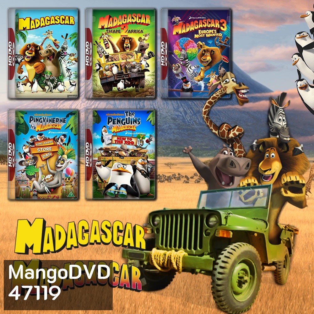 MADAGASCAR ครบทุกภาค Bluray Master พากย์ไทย