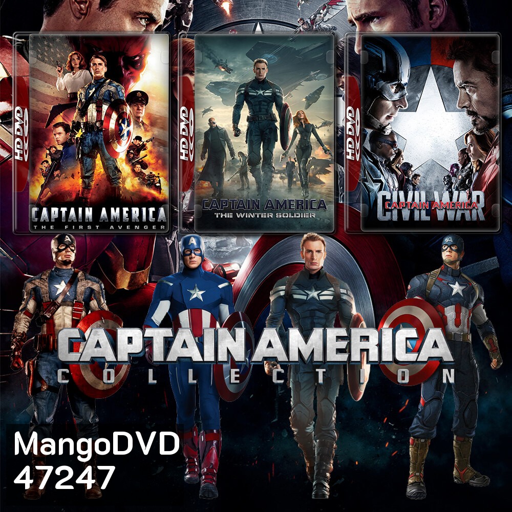 Captain America กัปตัน อเมริกา ภาค 1-3 4K หนัง มาสเตอร์ พากย์ไทย