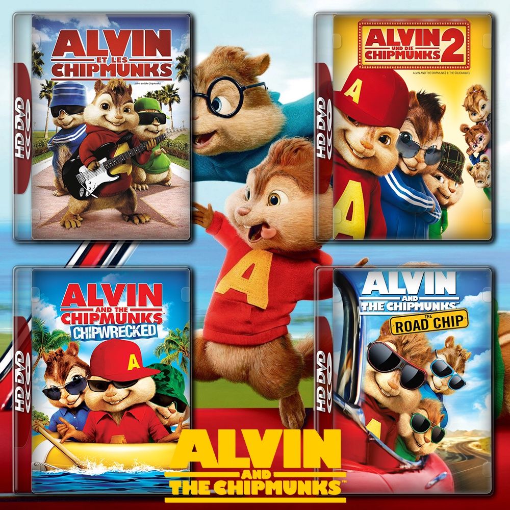 ALVIN AND THE CHIPMUNKS แอลวินกับสหายชิพมังค์จอมซน ภาค 1-4 DVD Master พากย์ไทย